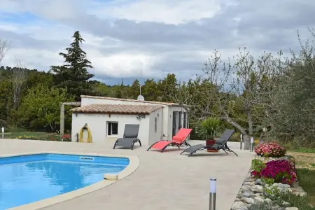 Villa Lézignan, Villa tranquille avec piscine - Photo 15