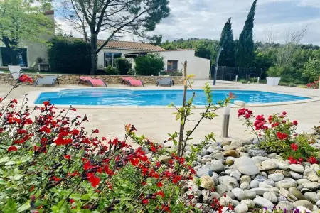 Villa Lézignan, Villa tranquille avec piscine - Photo 19