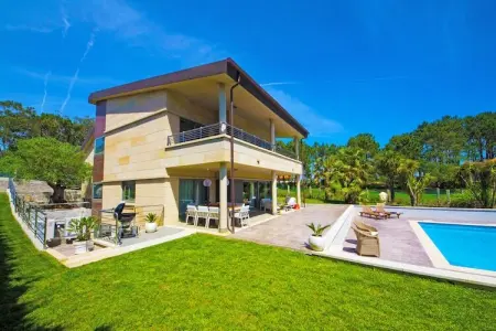 Villa Montalvo, Villa à Sanxenxo avec Vue Mer et Piscine - Photo 6