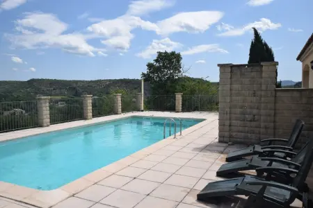 Villa Chassagnes, Maison de vacances au calme aux Vans avec piscine - Photo 13