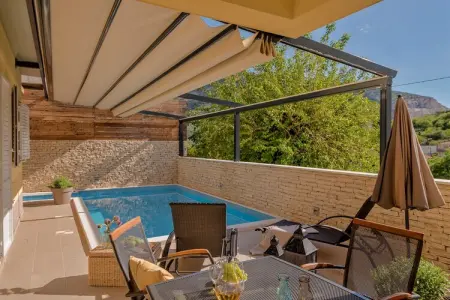 Villa Le Lu, Villa à Žrnovnica avec piscine chauffée - Photo 43