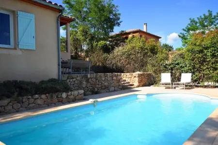 Villa Joyeuse 27, Villa à flanc de colline avec piscine, Joyeuse - Photo 5