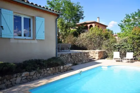Villa Joyeuse 27, Villa à flanc de colline avec piscine, Joyeuse - Photo 9