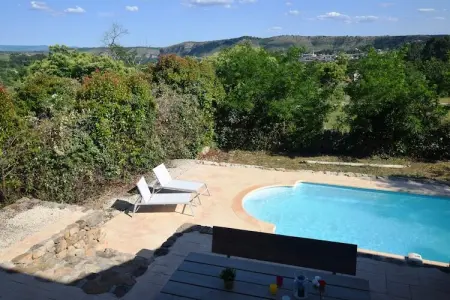Villa Joyeuse 27, Villa à flanc de colline avec piscine, Joyeuse - Photo 11