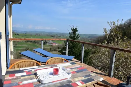 Apt  Piscine 4 pers - Levien, Manoir à Cuzy avec Piscine - Photo 11