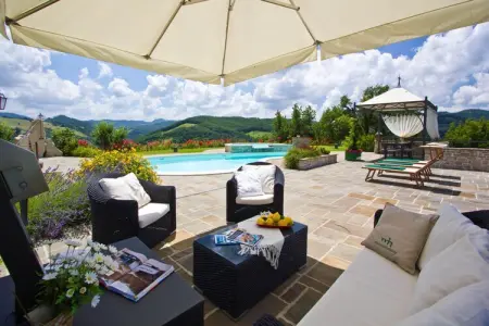 La Rocca, Villa étonnante à Apecchio avec piscine - Photo 5