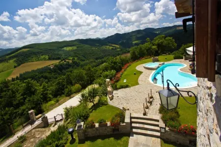 La Rocca, Villa étonnante à Apecchio avec piscine - Photo 34