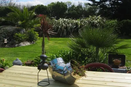 Pretty holiday home in palm garden near coast Pleubian, Maison à Pleubian près de plage Kermagen - Photo 5