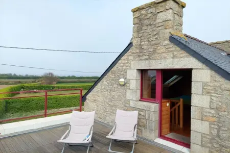 Steinhaus mit Meerblick Cléder, Maison en pierre à Cleder proche plage - Photo 16