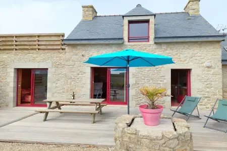 Steinhaus mit Meerblick Cléder, Maison en pierre à Cleder proche plage - Photo 18