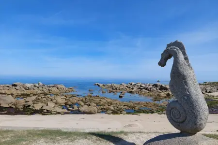 Steinhaus mit Meerblick Cléder, Maison en pierre à Cleder proche plage - Photo 25