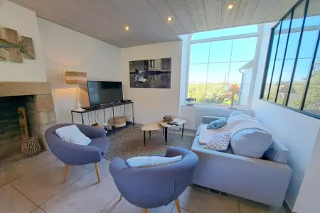 Ferienhaus mit Panorama-Meerblick Plonévez-Porzay, Maison en Pierre en Bretagne avec Vue Mer - Photo 4