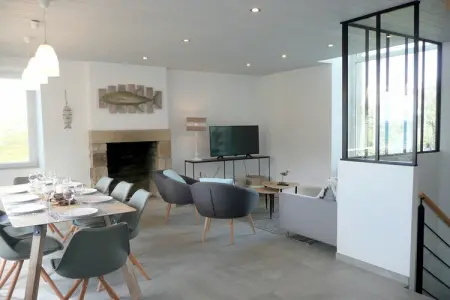 Ferienhaus mit Panorama-Meerblick Plonévez-Porzay, Maison en Pierre en Bretagne avec Vue Mer - Photo 5