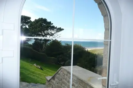 Ferienhaus mit Panorama-Meerblick Plonévez-Porzay, Maison en Pierre en Bretagne avec Vue Mer - Photo 12