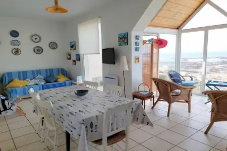 Das Meer vor der Türe 180° Panoramablick Plouescat, Maison de pêcheur en Bretagne près de la mer - Photo 2