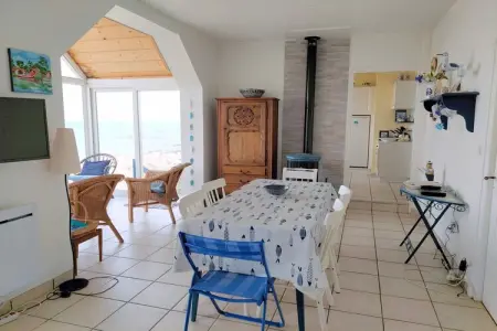 Das Meer vor der Türe 180° Panoramablick Plouescat, Maison de pêcheur en Bretagne près de la mer - Photo 10