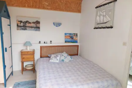 Das Meer vor der Türe 180° Panoramablick Plouescat, Maison de pêcheur en Bretagne près de la mer - Photo 12