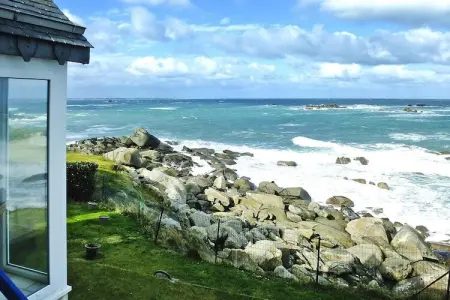 Das Meer vor der Türe 180° Panoramablick Plouescat, Maison de pêcheur en Bretagne près de la mer - Photo 18