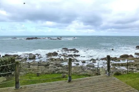 Das Meer vor der Türe 180° Panoramablick Plouescat, Maison de pêcheur en Bretagne près de la mer - Photo 19