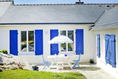 Das Meer vor der Türe 180° Panoramablick Plouescat, Maison de pêcheur en Bretagne près de la mer - Photo 20
