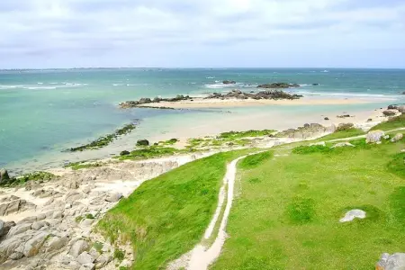 Das Meer vor der Türe 180° Panoramablick Plouescat, Maison de pêcheur en Bretagne près de la mer - Photo 21