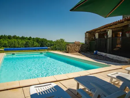 Gite Girou Haut, Maison de vacances avec piscine privée et vue - Photo 33
