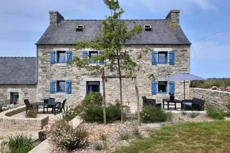 Natursteinhaus Plounévez-Lochrist, Maison en pierre à Plouescat plages proches - Photo 16