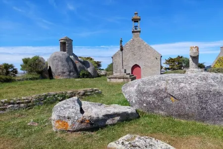 Natursteinhaus Plounévez-Lochrist, Maison en pierre à Plouescat plages proches - Photo 28