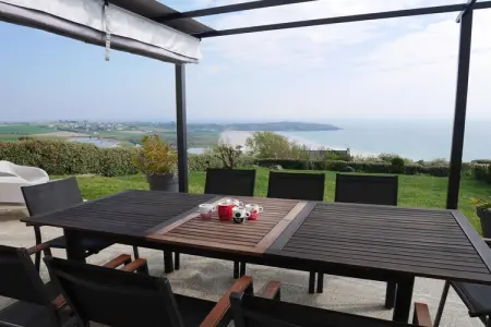 180° Panorama Meerblick Ferienhaus Telgruc-sur-Mer, Villa à Crozon avec vue mer & plage - Photo 17