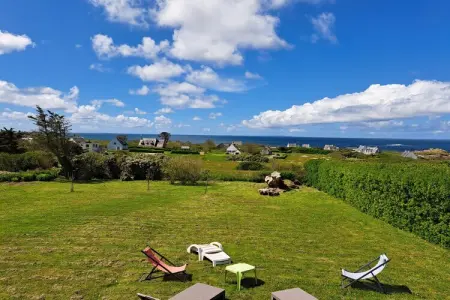 Ferienhaus mit 180° Panorama Meerblick Lampaul-Plouarzel, Maison de Vacances en Bretagne Vue Mer - Photo 1