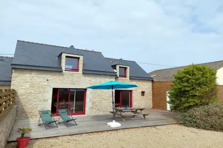 Steinhaus in Strandnähe Cléder, Maison en Pierre à Cléder près de Plage - Photo 1