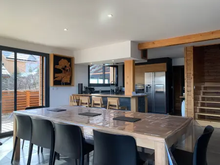 Chalet moderne à Pra Loup - 16 personnes, jacuzzi, parking - Photo 12