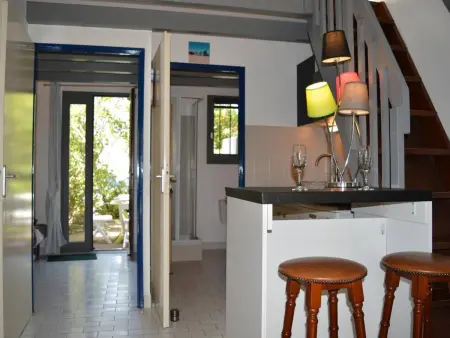 Villa 2 pièces mezzanine, piscine, proche plage, 2 terrasses, BBQ, parking, calme. - Photo 6