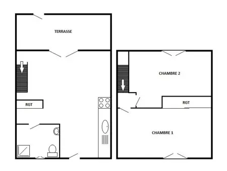 Charmante Villa T3 avec Terrasse, Parking et Proximité Plage - Idéale Familles, 5 Couchages - Photo 7