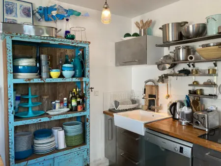 Villa atypique avec vue mer à Sauzon, 4 chambres, déco bohème chic, Wifi gratuit - Photo 14