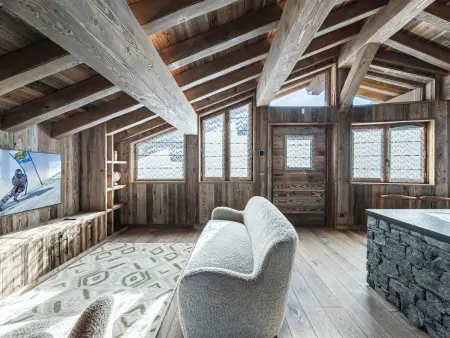 Chalet de luxe neuf avec piscine, jacuzzi, sauna et cinéma à Saint-Martin de Belleville - Photo 8