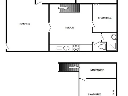 Villa T3 Mezzanine 6 pers. avec piscine, parking privé, proche plage et commerces - Photo 9