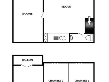 Villa T4 avec Piscine, 3 chambres, jardin, parking privé, proche commerces et plage, 8 couchages - Photo 22