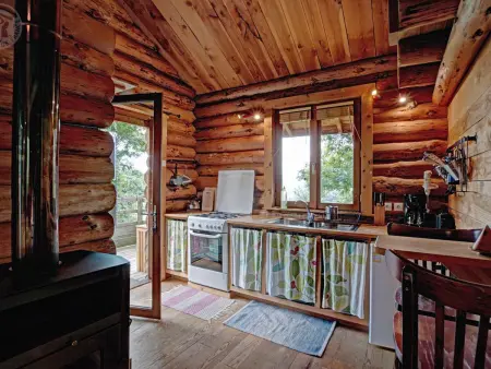 Chalet rustique avec poêle à bois - 3 pers, animaux admis - Photo 4