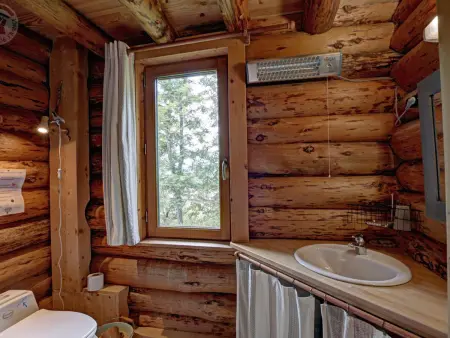 Chalet rustique avec poêle à bois - 3 pers, animaux admis - Photo 6