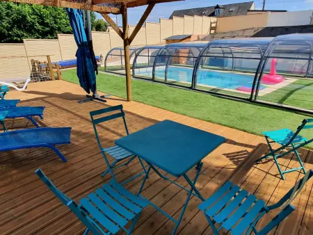 Gîte familial avec piscine privative chauffée, terrasse sur le Loir et proche du Zoo de La Flèche - Photo 2