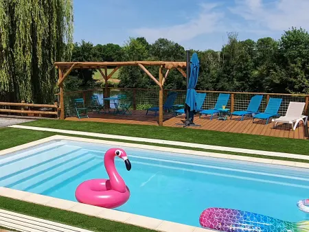 Gîte familial avec piscine privative chauffée, terrasse sur le Loir et proche du Zoo de La Flèche - Photo 4