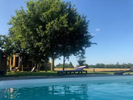 Cabane au cœur du Vignoble Nantais avec piscine privative chauffée - Photo 1