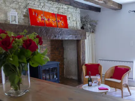 Charmante maison en pierre avec jardin, cheminée et Wifi - Photo 8