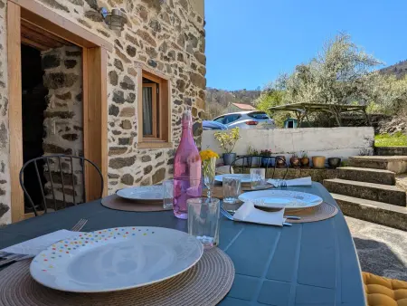 Charmante maison dans les gorges de la Loire avec terrasses et poêle à bois - Photo 10