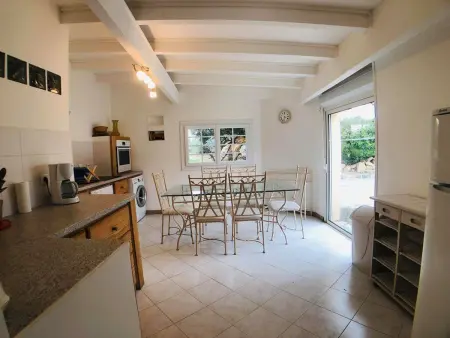 Villa 4 pièces, 7 couchages, proche plage, terrasse, jardin, parking, Wi-Fi - Photo 9