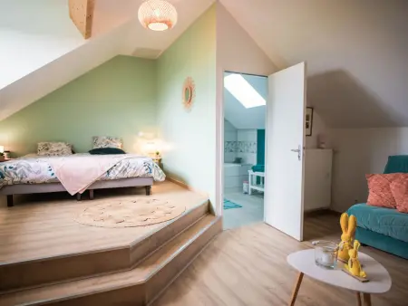 Longère rénovée avec charme, 5 chambres, grand jardin, proche du village, idéale pour 15 pers. - Photo 22