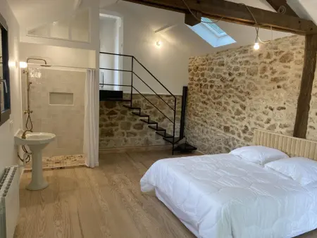 Gîte de Charme à Senlisse: Confort Haut de Gamme, Parc Arboré, Cheminée, Wifi Gratuit, Proche Châteaux - Photo 25