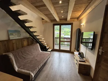 Duplex 4 pers. à Arêches-Beaufort, piscine, balcon sud, centre village - Photo 1
