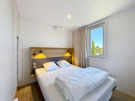 Mobil-home 6 pers, 3 chambres, piscine chauffée, plage à 200m, terrasse couverte - Photo 2